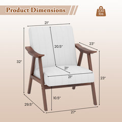 Modern Accent Chair Leisure Armchair with Felt Pads for Living Room