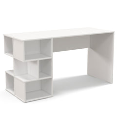 Modern Computer Desk with 3 Tier Storage Shelves for Home Office
