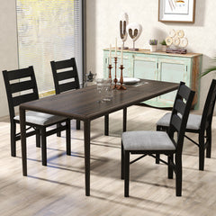 Modern Upholstered Folding Chairs Set of 2 with Comfy Backrest
