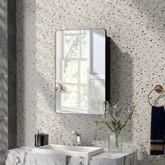 20 x30 Inch Multi-Functional Bathroom Mirror Cabinet with Adjustable Shelves