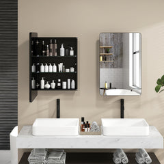 20 x30 Inch Multi-Functional Bathroom Mirror Cabinet with Adjustable Shelves
