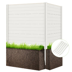 Outdoor Privacy Fence Screen with 5 Ground Stakes for Garden Yard Patio