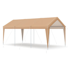 10 x 20 Feet Patio Heavy Duty All-Weather Tent Carport with Galvanized Steel Frame