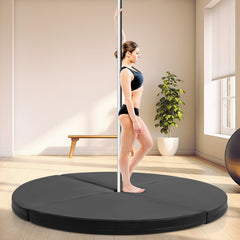 Pole Dance Crash Mat Round Portable Yoga Mat with EPE Foam