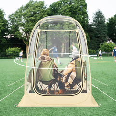 Instant Pop up Sports Tent with Carrying Bag and Floor Mat for 1-2/5-6 People