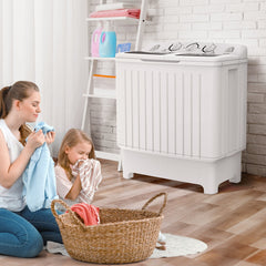 20 lbs Portable Washing Machine with Built-in Gravity Drain