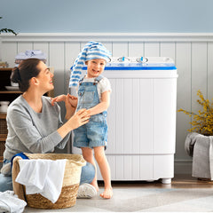 17.6 lbs Portable Washing Machine with Drain Pump