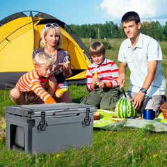 Rotomolded Cooler with Integrated Cup Holders and Bottle Opener