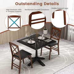 Folding Dining Chairs Set of 2 with 400lbs Capacity