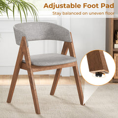 Set of 2 Soft Padded Accent Armchairs for Dining Room