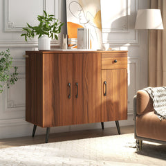 Sideboard Cabinet with 3 Doors and Pull out Drawer Adjustable Shelves