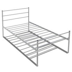 Twin Size Metal Bed Frame Platform with Headboard