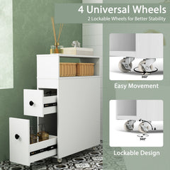 Single Bathroom Vanity with 2 Drawers and 1 Door