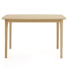 48 Inch Solid Wood Dining Table with Rubber Wood Supporting Legs for Kitchen Dining Room