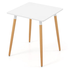 Square Dining Table with Adjustable Foot Pads for Dining Room Kitchen