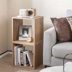 2 Cubes Stackable Bookcase for Living Room and Study