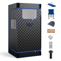 Full-Body Personal Sauna Tent with 1000W 3L Steam Generator for Home Spa Relaxation