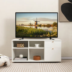 Storage Cabinet TV Console Cabinet with 2 Drawers and 4 Cubes for Entryway Living Room