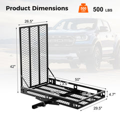 Strong Electric Wheelchair Hitch Carrier Mobility Ramp