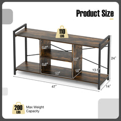 TV Stand for 55 Inch TVs Industrial Entertainment Center