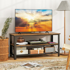 TV Stand with Power Outlets for TVs up to 50 Inch