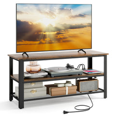 TV Stand with Power Outlets for TVs up to 50 Inch