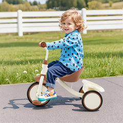 Toddler Tricycle Kids Trike with Adjustable Seat and Storage Basket Aged 3-5 Years Old