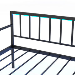 Twin Daybed with Charging Station and LED Lights