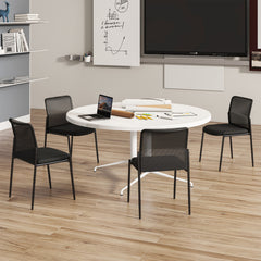 Waiting Room Chair Set of 2 with Ergonomic Mesh Backrest and Padded Seat