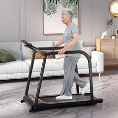 2.5 HP Walking Treadmill with Long Handrails for Seniors