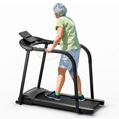 2.5 HP Walking Treadmill with Long Handrails for Seniors