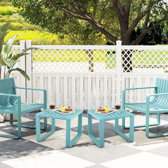 Weather Resistant Adirondack Outdoor Side Table Set of 2