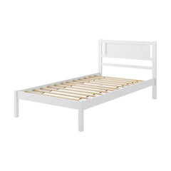 Twin/Full/Queen Size Wood Bed Frame with Headboard and Wooden Slats Support