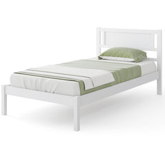 Twin/Full/Queen Size Wood Bed Frame with Headboard and Wooden Slats Support