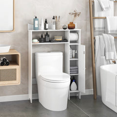 Over the Toilet Storage Cabinet with Toilet Paper Holder