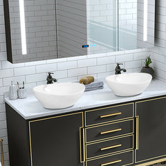 Oval Bathroom Basin Ceramic Vessel Sink