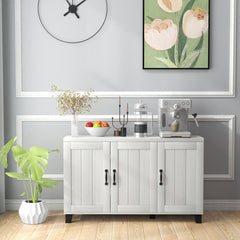3-Door Buffet Sideboard with Adjustable Shelves and Anti-Tipping Kits