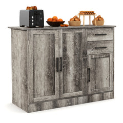 Buffet Server Storage Cabinet with 2-Door Cabinet and 2 Drawers
