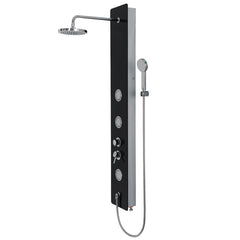 59 Inch Tempered Glass Shower Panel with Hand Shower