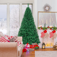 5/6/7/8 Feet Artificial PVC Christmas Tree with Solid Metal Stand