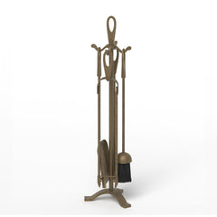 5 Pieces Fireplace Tool Set Fireplace Accessories with Poker