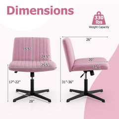 Criss Cross Legged Chair No Wheels 120° Rocking Adjustable Height