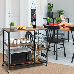 Rolling Industrial Kitchen Baker鈥檚 Storage Shelf