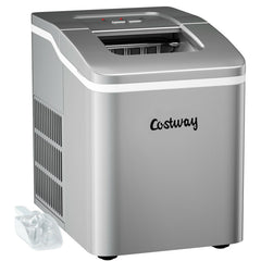 26lbs/24h Portable Countertop Ice Maker Machine with Scoop