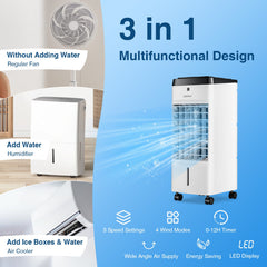 3-in-1 Evaporative Portable Air Cooler with Remote Control