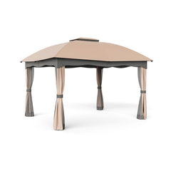 12 x 10 Feet Canopy Double Vented Heavy Duty Steel Gazebo