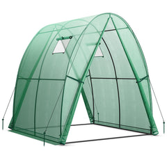 6 x 6 x 6.6 FT Outdoor Wall-in Tunnel Greenhouse