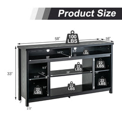 58 Inch Fireplace TV Stand for TVs up to 65 Inches