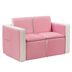 Multi-functional Convertible Kids Play Sofa and Table Chair Set