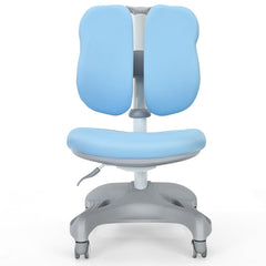 Adjustable Height Student Chair with Sit-Brake Casters and Lumbar Support for Home and School